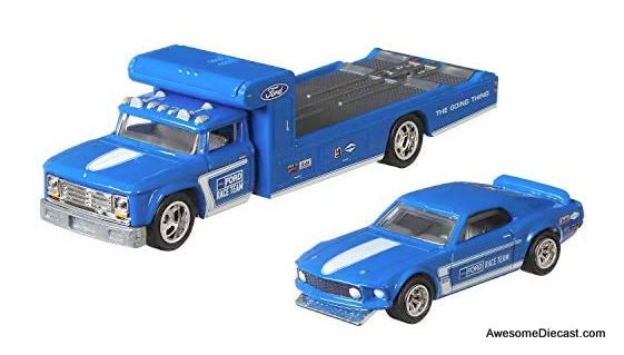 Hot wheels 1:64 Retro Rig w/1969 Ford Mustang Boss 302 Race Car