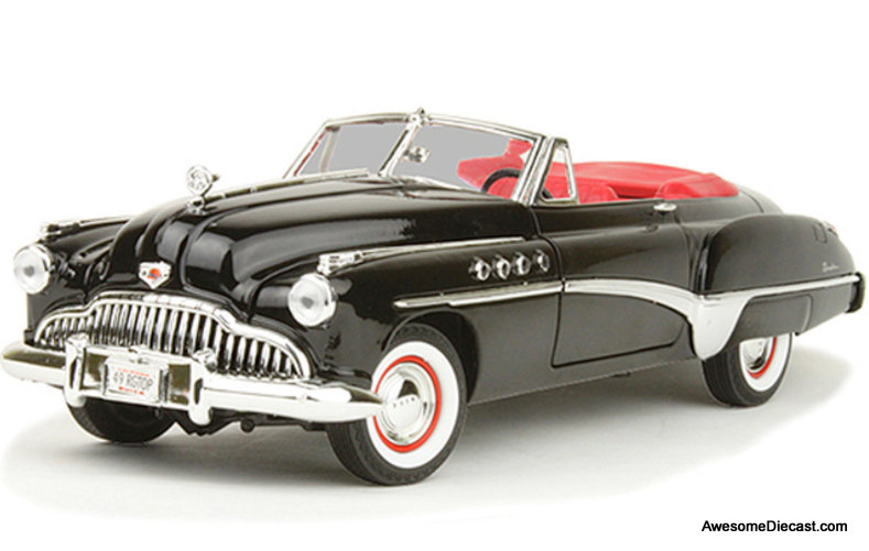Motormax 1:18 1949 Buick Roadmaster Convertible, Black