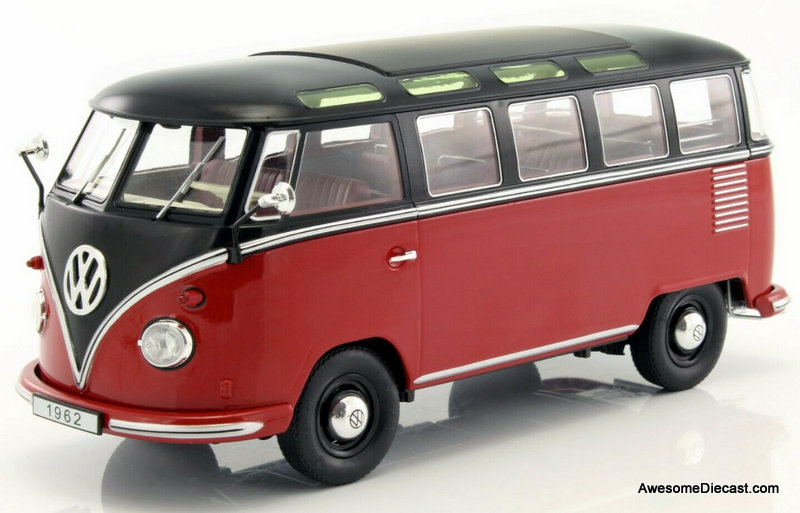 KK Scale 1:18 1962 Volkswagen 11-Window T1 Samba Bus