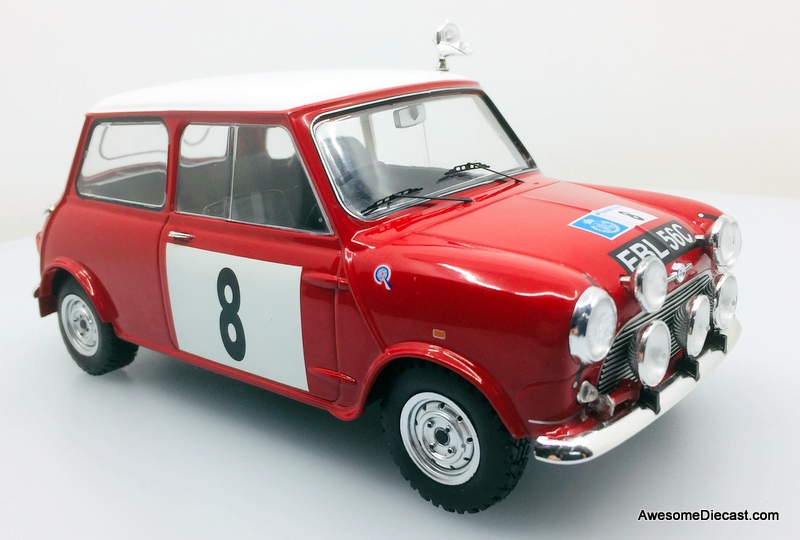 IXO 1:18 1965 Austin Mini Cooper #8: 1965 RAC Lombard Rally, P.Hopkirk/H.Liddon