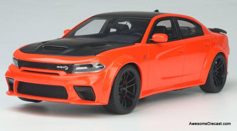 GT Spirit 1:18 2021 Dodge Charger SRT Hellcat Red Eye, Go Mango