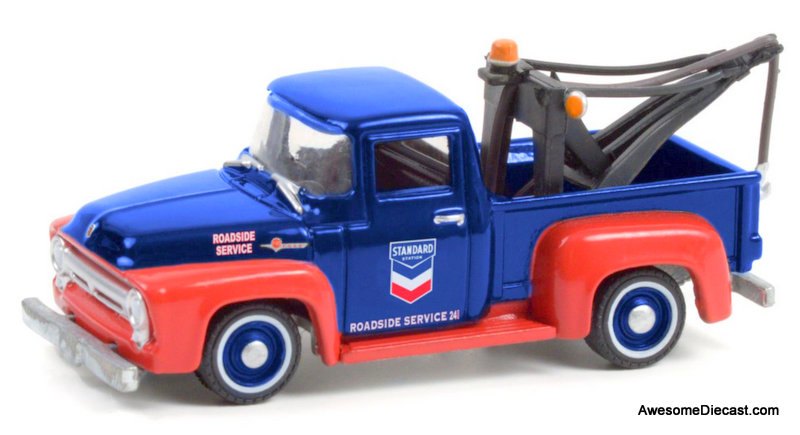 Greenlight 1:64 1954 Ford F-100 w/Drop In Tow Hook: Standard Oil Roadside Service