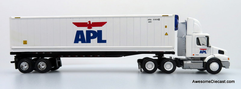 Only One! PEM Tonkin Replicas 1:64 Volvo 610 Day Cab w/ 40' Refrigerated Container: APL