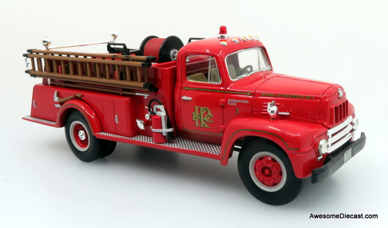 Only One! First Gear 1:34 1957 International R200 Fire Truck: King of Prussia Vo. Fire Co.
