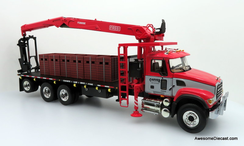 Only One! First Gear 1:34 Mack Granite w/ Extended Material Handler Body: Carver Quarries