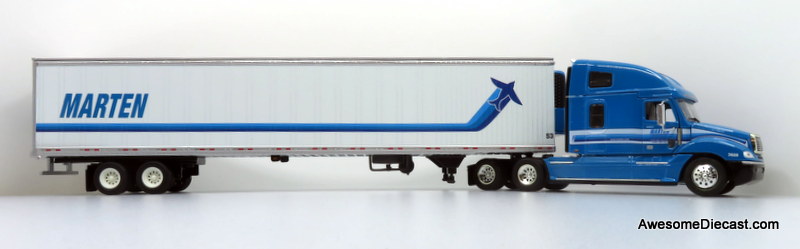 Only One! Tonkin Replicas 1:53 Freightliner Columbia Sleeper Cab w/ 53' Refrigerated Trailer: Marten Transport