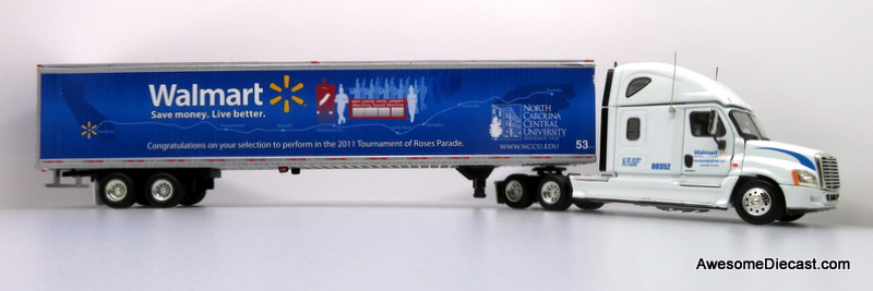 Only One! Tonkin Replicas 1:53 Freightliner Cascadia Sleeper Cab w/ 53' GDC Trailer: Walmart Transportation / (NCCU)