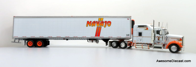 Only One! Tonkin Replicas 1:53 Kenworth W900L Sleeper Cab w/ 53' Arctic Lite Refrigerated Trailer: Navajo Freight Lines