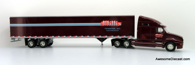 Only One! PEM Hartoy 1:64 Kenworth 2000 Sleeper Cab w/ 53' Trailer: Millis Transfer Inc