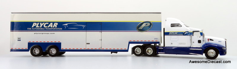 Only One! SpecCast 1:64 Kenworth T660 Sleeper Cab w/ 53' Race Transporter: Plycon Transportation Group
