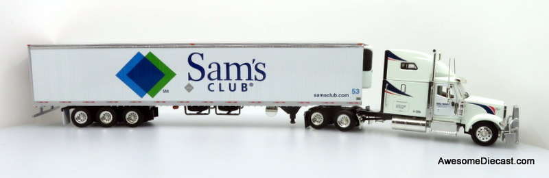Only One! Tonkin Replicas 1:53 International 9900i Sleeper Cab w/ 53' GDC Refrigerated Trailer: Walmart Transportation / Sam's Club