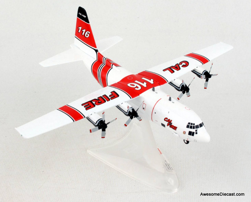 Herpa 1:200 Lockheed C-130H Hercules: CAL Fire Fighting