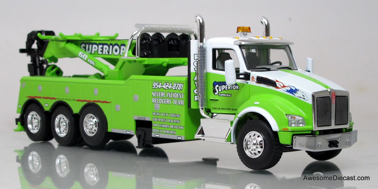 Only One! First Gear 1:50 Kenworth T880 w/ Century Rotator Wrecker: Superior Towing