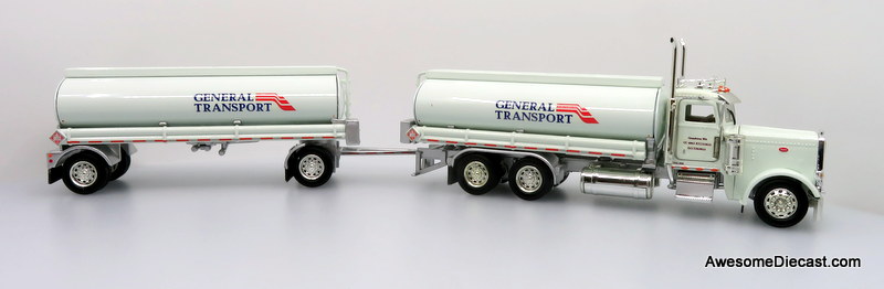 Only One! Tonkin Replicas 1:53 Peterbilt 388 Tank Truck w/ Fuel Tank Trailer: General Transport