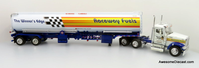 Only One! Tonkin Replicas 1:53 International 9900i Day Cab w/ Petroleum Tanker Trailer: Raceway Fuels