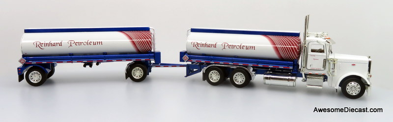 Only One! Tonkin Replicas 1:53 Peterbilt 388 Tank Truck w/ Fuel Tank Trailer: Reinhard Petroleum