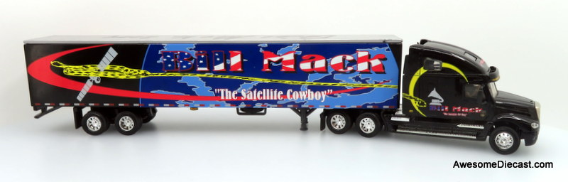 Only One! DG Productions 1:64 Freightliner Columbia Sleeper Cab w/ 53' Trailer: Bill Mack "The Satellite Cowboy"