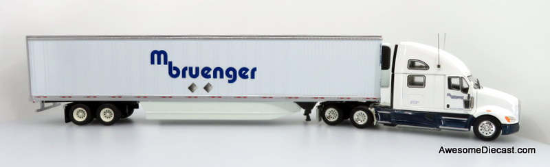 Only One! Tonkin Replicas 1:53 Kenworth T700 Sleeper Cab w/ 53' Refrigerated Skirted Trailer: M. Bruenger
