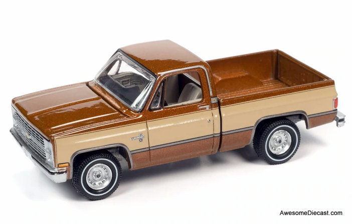 Auto World 1:64 1983 Chevrolet Silverado 10 Fleetside, Light Bronze Metallic