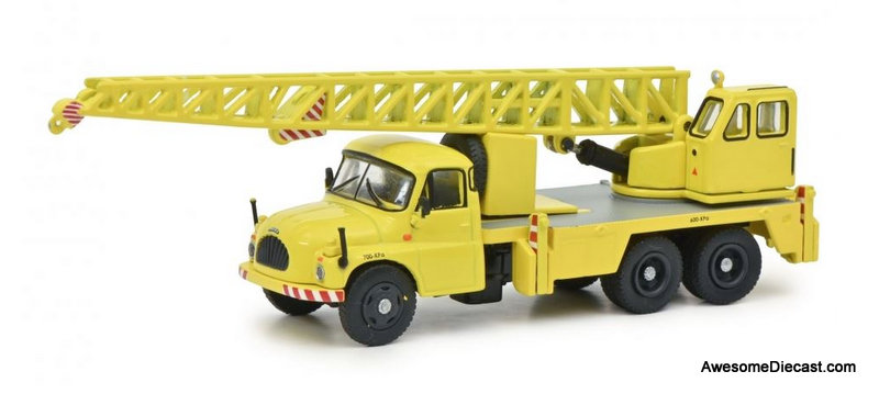Schuco 1:87 Tatra T138 Mobile Crane, Yellow