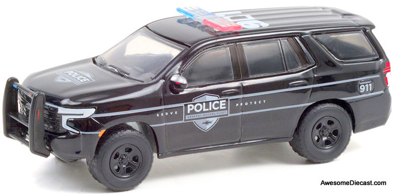 Greenlight 1:64 2021 Chevrolet Tahoe: Police Pursuit Vehicle, Black