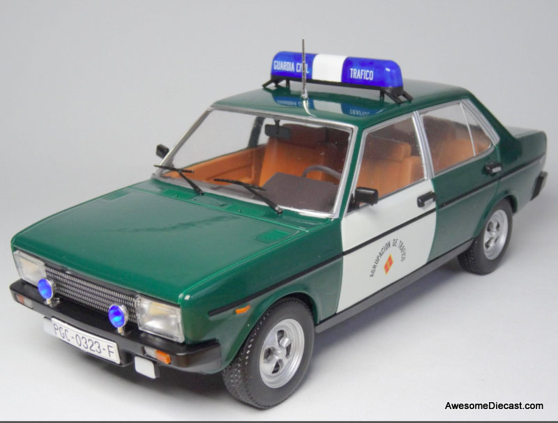 Hatchette 1:24 1978 Seat 131 Supermirafiori Spanish  Civil Guard Traffic Bureau