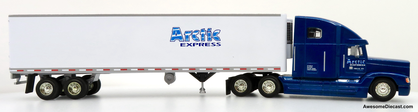 Only One! PEM Hartoy 1:64 Freightliner FLD 120 Sleeper Cab w/ 45' Refrigerated Trailer: Artic Express Only One! PEM Hartoy 1:64 Freightliner FLD 120 Sleeper Cab w/ 45' Refrigerated Trailer: Artic Express