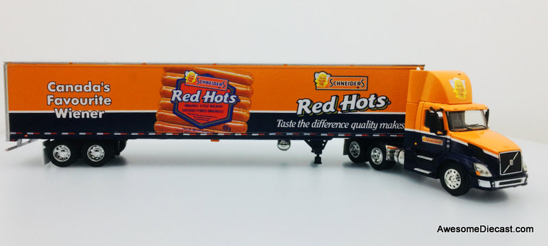 RARE!! DCP 1:64 Volvo Day Cab w/Refrigerated Trailer: Schneiders Red Hots, Canada