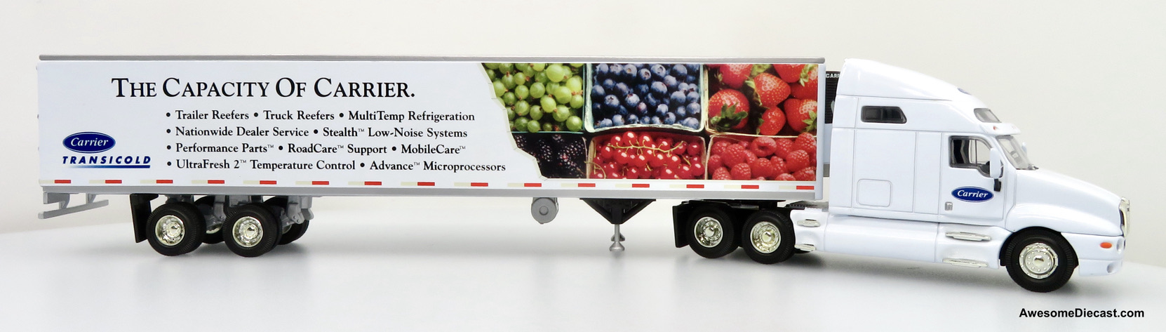 Only One! PEM Hartoy 1:64 Kenworth T2000 Sleeper Cab w/ 53' Refrigerated Trailer: Carrier TransiCold