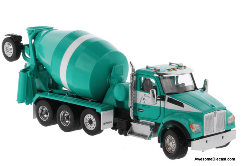 Diecast Masters 1:50 Kenworth T880S Tandem w/Pusher & Tag Axle & McNeilus Bridgemaster Mixer: Island Ready Mix