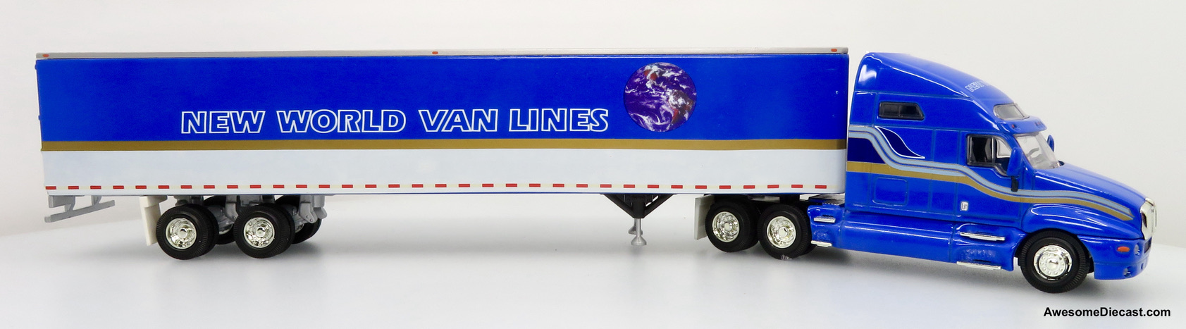Only One! PEM Hartoy 1:64 Kenworth T2000 Sleeper Cab w/ 53' Trailer: New World Van Lines