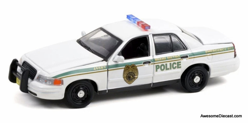 Greenlight 1:43 2001 Ford Crown Victoria Police Car: Miami Dade Police Department