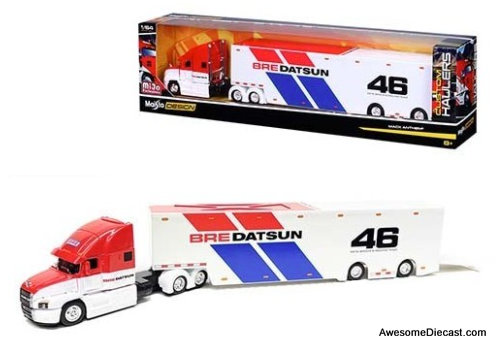 Maisto 1:64 Mack Anthem Custom Hauler w/Trailer: BRE Datsun #46