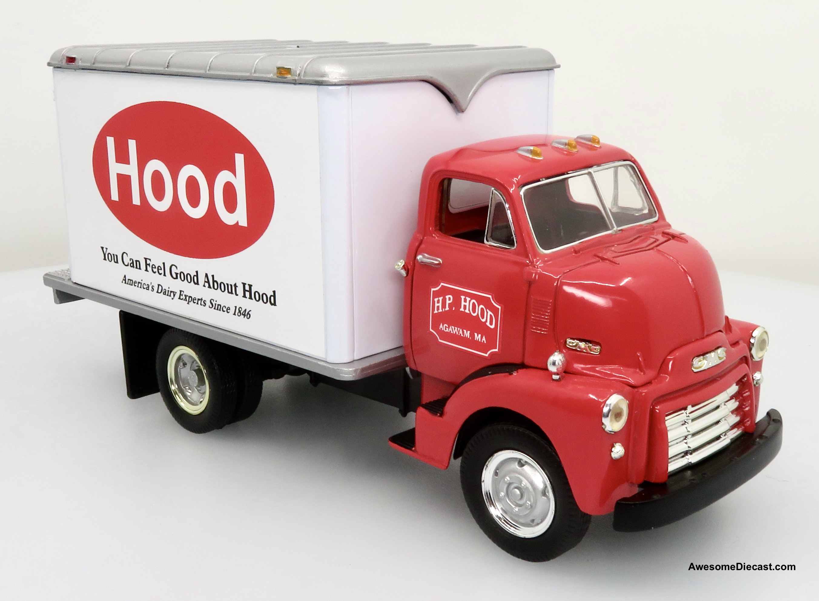 Only One! First Gear 1:34 1952 GMC Dry Goods Van: H.P. Hood (Coin Bank)