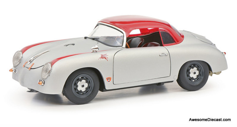 Schuco 1:18 Porsche 356 Speedster Hardtop Outlaw, Silver