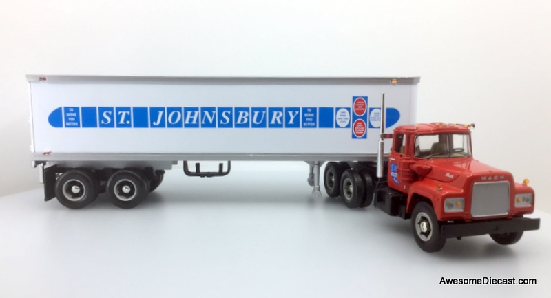 First Gear 1:34 Mack R-Model Day Cab w/35' Trailer: St. Johnsbury