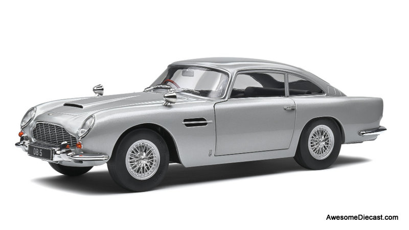 Solido 1:18 1964 Aston Martin DB5, Silver Birch
