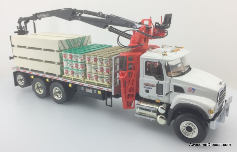 RARE!! First Gear 1:34 Mack Granite w/Prentice Telstik TS-33 Material Handler: Dinaso