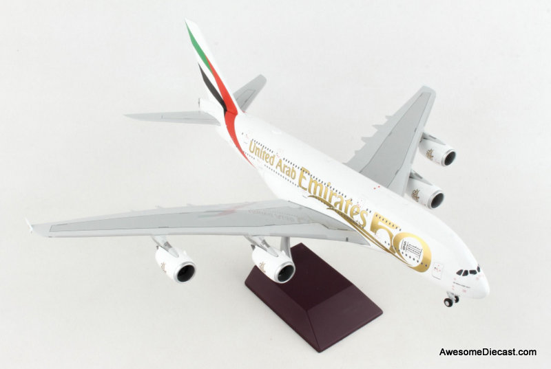 Gemini Jets 1:200 Airbus A380-800: Emirate Airlines, 50th Anniversary