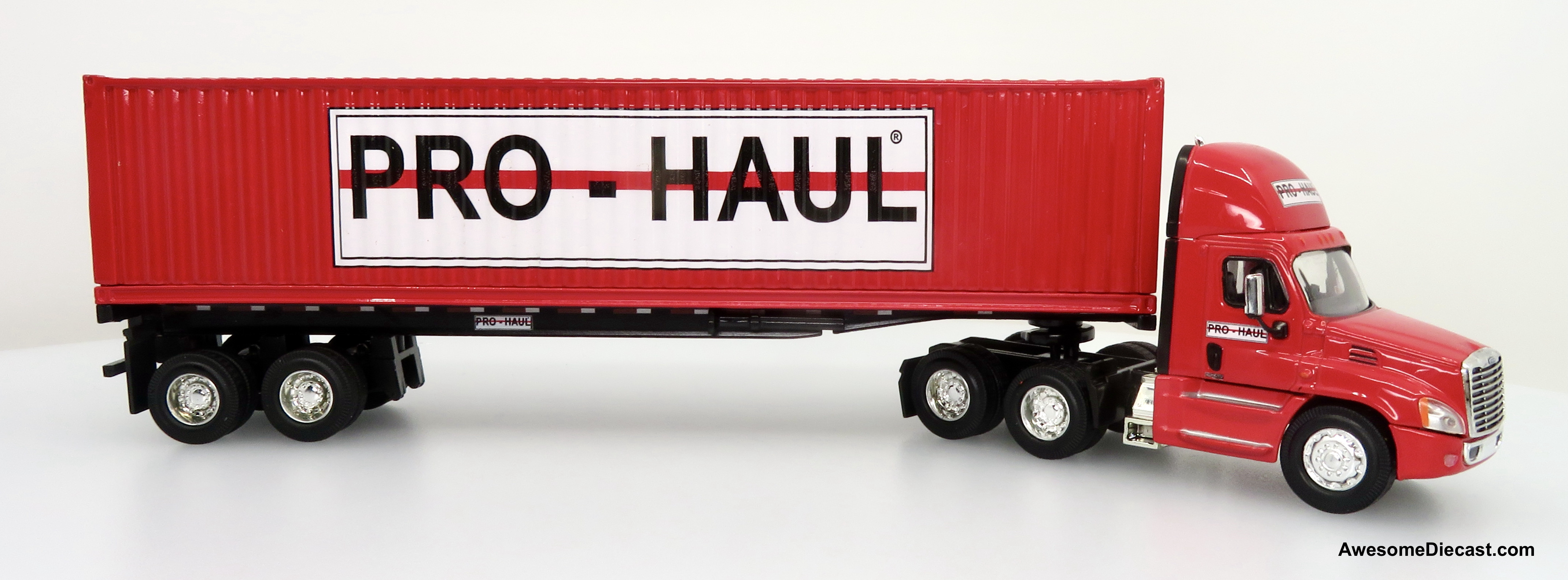Only One! PEM Tonkin Replicas 1:64 Freightliner Cascadia Day Cab w/ 40' Container Trailer: Pro-Haul