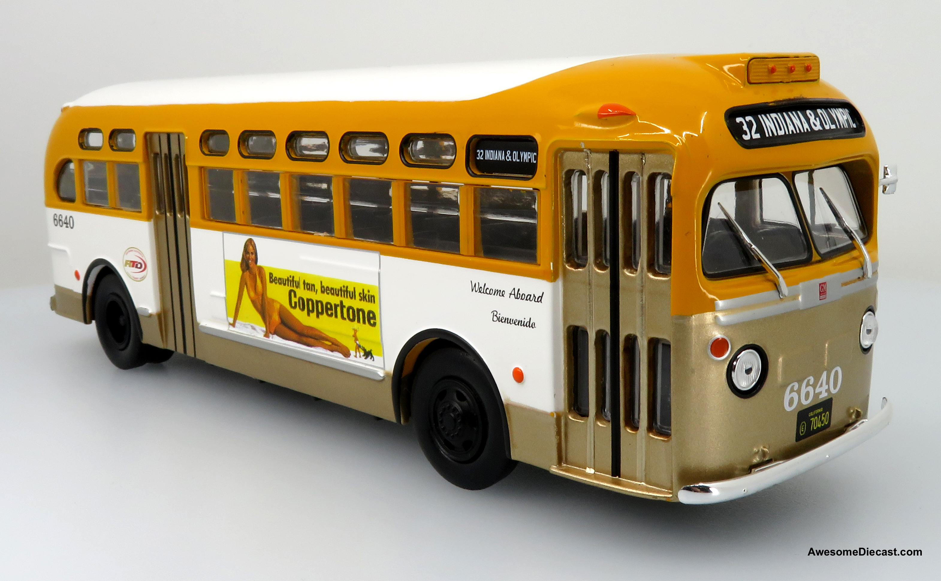 Iconic Replicas 1:43 1948 GM TDH 3610 Transit Bus: RTD Los Angeles