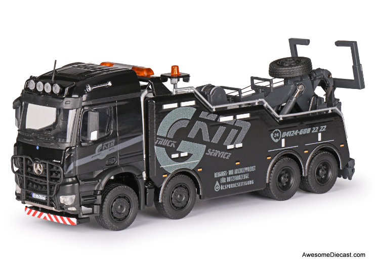 Conrad 1:50 Mercedes Benz Arocs Stream Space Empl Bison 4-Axle Wrecker: KTN Truck Service