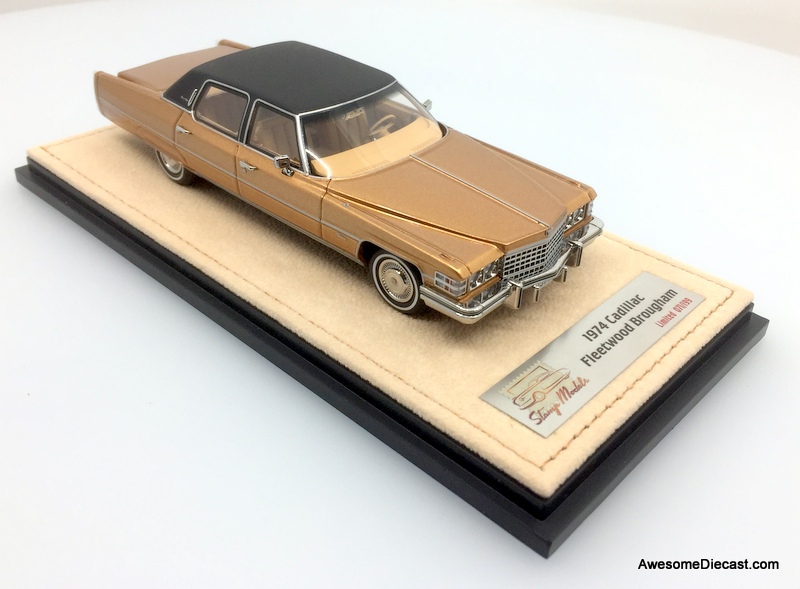 Stamp Models 1:43 1974 Cadillac Fleetwood Brougham, Victorian Amber Metallic