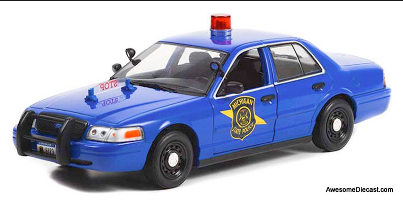 Greenlight 1:24 2008 Ford Crown Victoria Police Interceptor: Michigan State Police