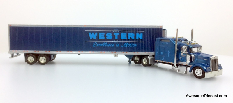 RARE!! TON 1:87 Kenworth W990L Sleeper w/53' Refrigerated Trailer: Western Distributing