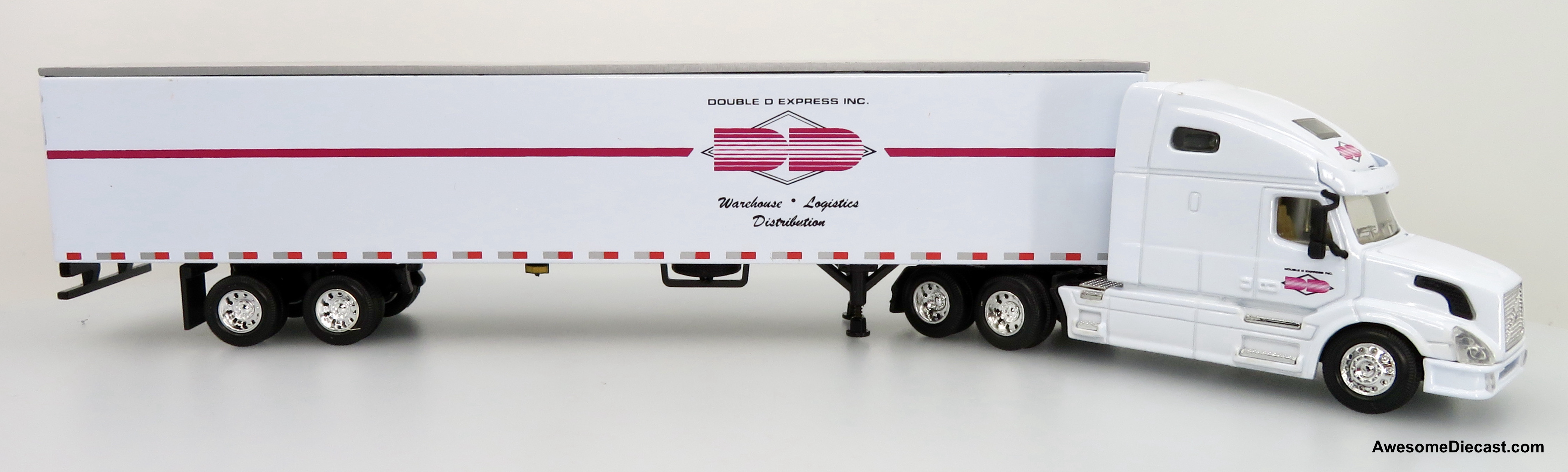 Only One! DG Productions 1:64 Volvo VNL Sleeper Cab w/ 53' Trailer: Double D Express