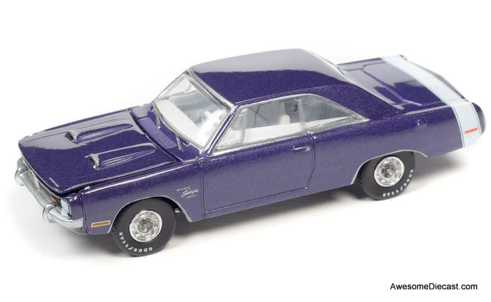 AutoWorld 1:64 1971 Dodge Dart Swinger 340 Special, Plum Crazy