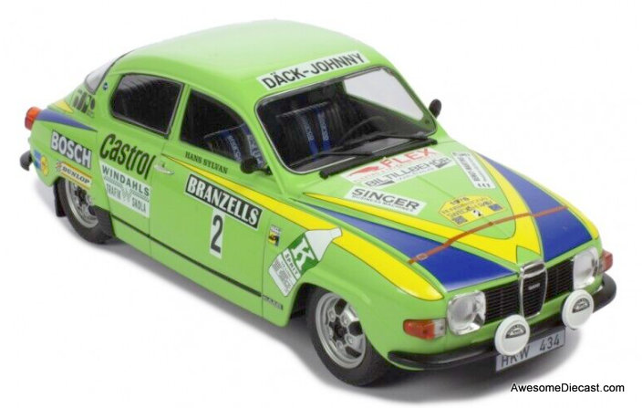 IXO 1:18  Saab 96 V4 #2: 1976 Swedish Rally