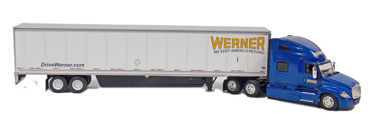  DCP by FG 1:64 IH ProStar Tractor w/ 53' Trailer: Werner Enterprises