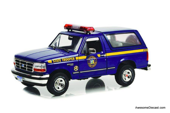 Greenlight 1:18 1996 Ford Bronco XLT: New York State Police
